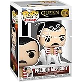 Freddie Mercury Queen #414 We Will Rock You Tour Facsimile Signed Reprint Laser Autographed Funko POP! Rocks Figurine with Protector Case