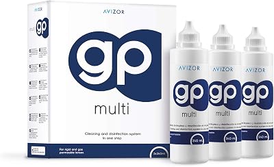 Avizor GP Multi Solution Three Bottle Pack 3 x 240ml RGP Ortho K