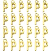 PATIKIL Letter Charm, Alphabet Initial Pendant Charm Bulk Cute DIY for Jewelry Making Necklace Keychains