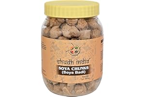 Shudh India Soya Chunks Nuggets (High Protien) Vadi ~ All Natural, Salt-Free | Vegan | No Colors | Gluten Friendly | NON-GMO | Kosher | Indian Origin | Meat Alternate Substitute