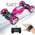 KunisJoy 1:14 Gesture RC Car Large, Remote Control Car for Boys Adults,Hand Controlled RC Car, All Terrains Monster Trucks for Boys Gesture Sensing rc Stunt car 360° Flips with Lights Music