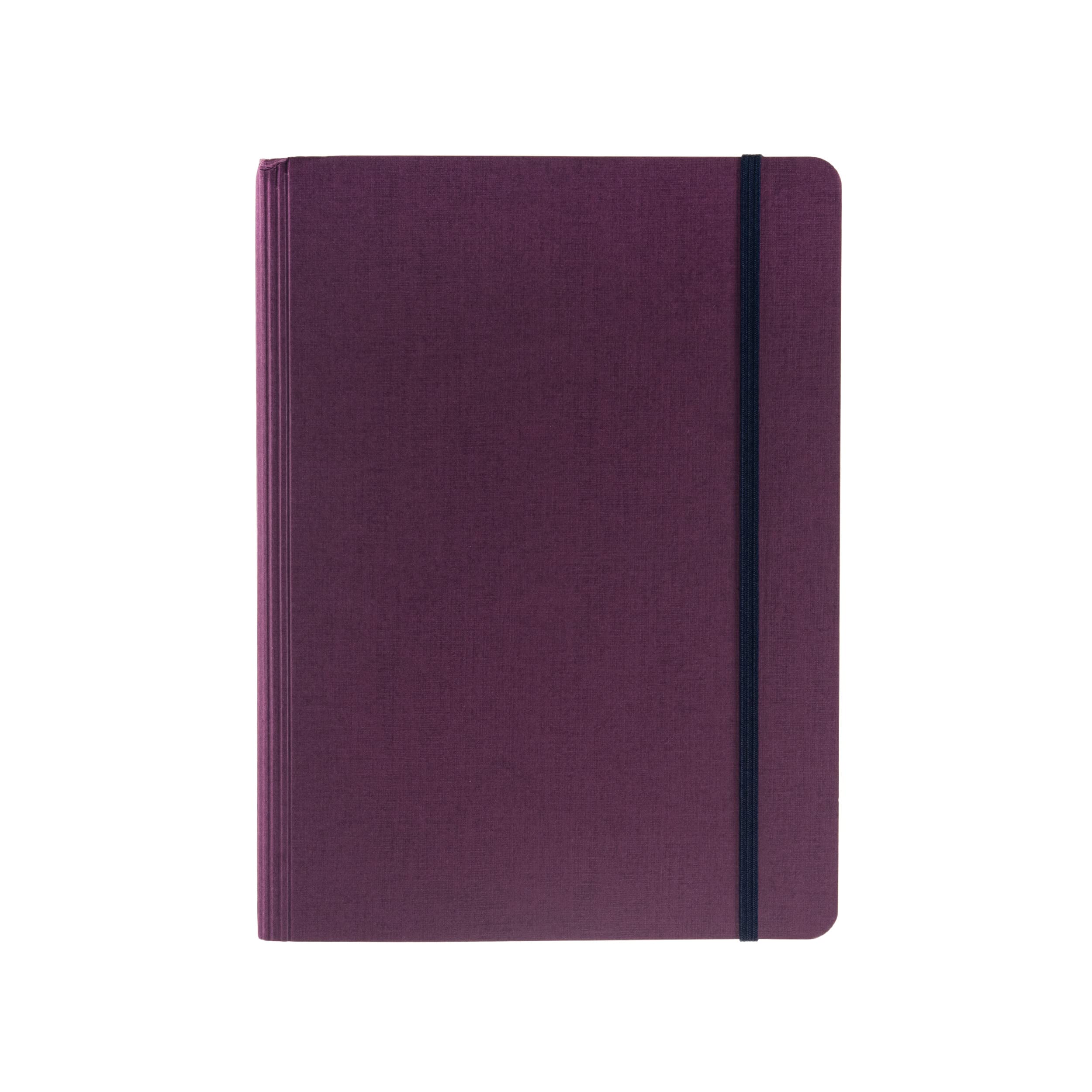 Fabriano Ecoqua Plus 14.7 x 21.1 cm A5 Ruled Hidden Spiral Notebook - Wine Red