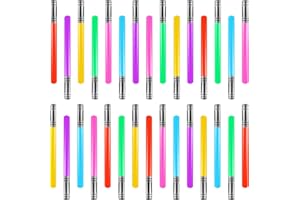 Cotiny 30 Pieces Inflatable Light Saber Sword Costume Toys Lightsaber Toys for Kids Baby Birthday Party Favors, 6 Colors