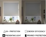 Funky Gadgets Grey Thermal Blackout Roller Blind 120x165 cm Easy Fit view 8