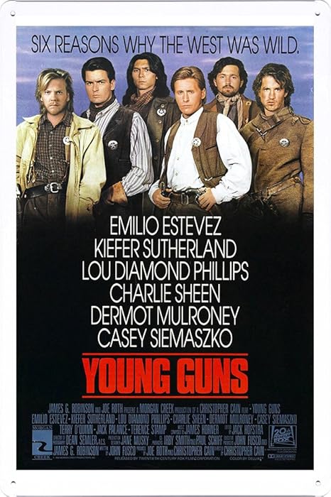 Top 10 Young Guns Movie Poster