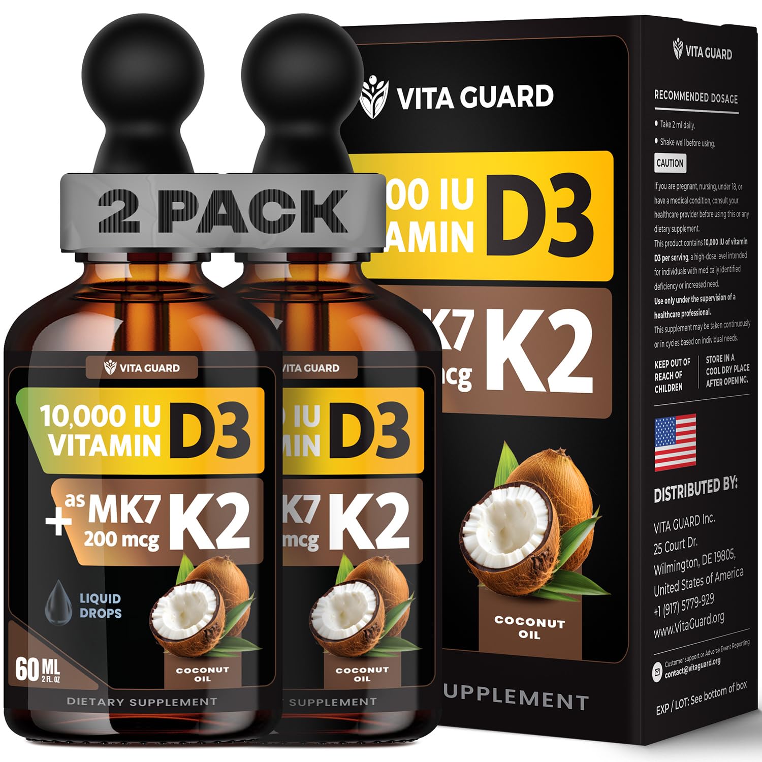 Vitamin D3 + MK7 K2