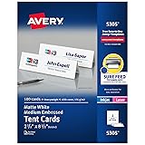 Avery Printable Tent Cards with Sure Feed