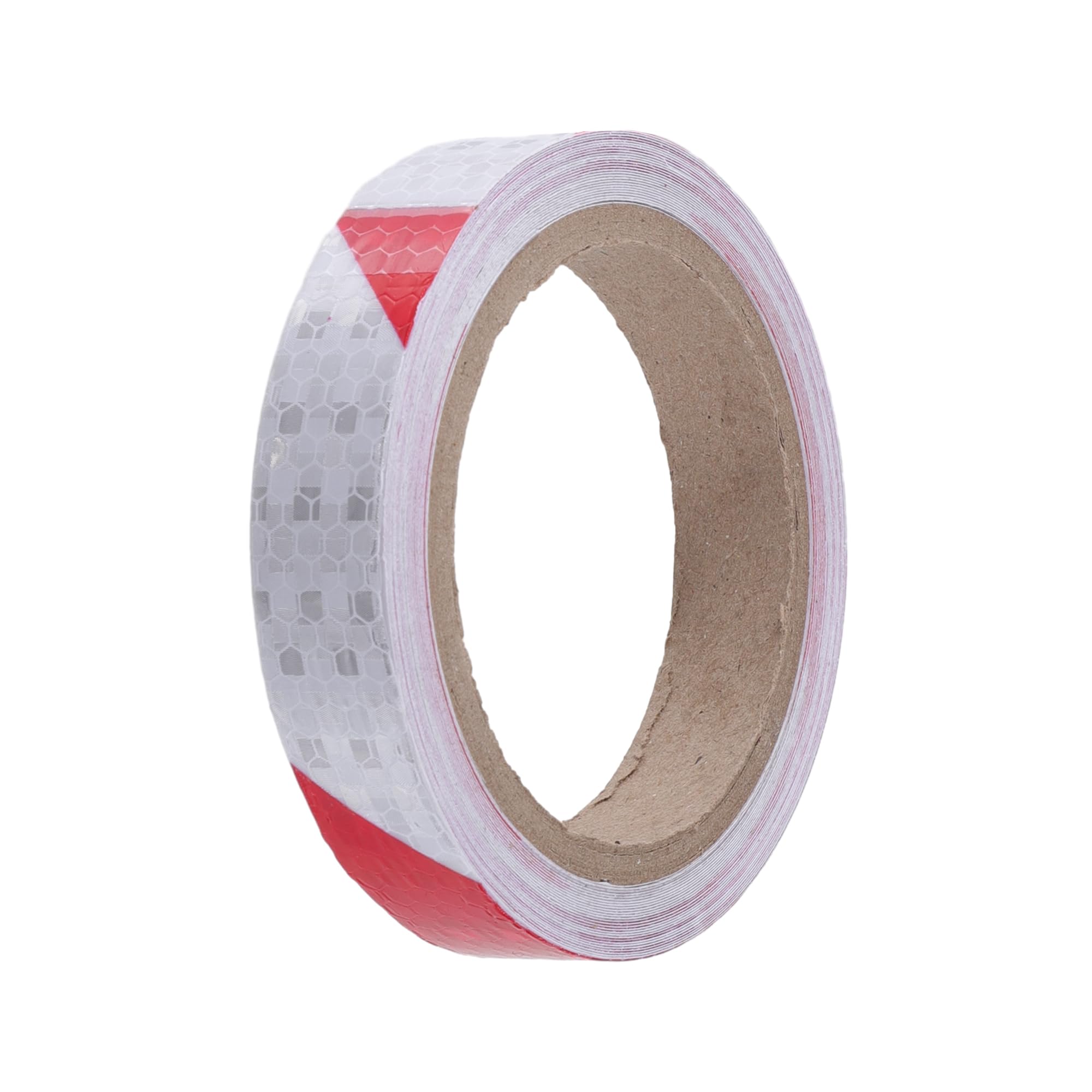 Motoforti Reflective Tape, 2cmx8m, Weather Resistant, PVC, Red and White