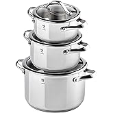 Henckels Aragon Pot Set 6 Piece, 18/10 Stainless Steel