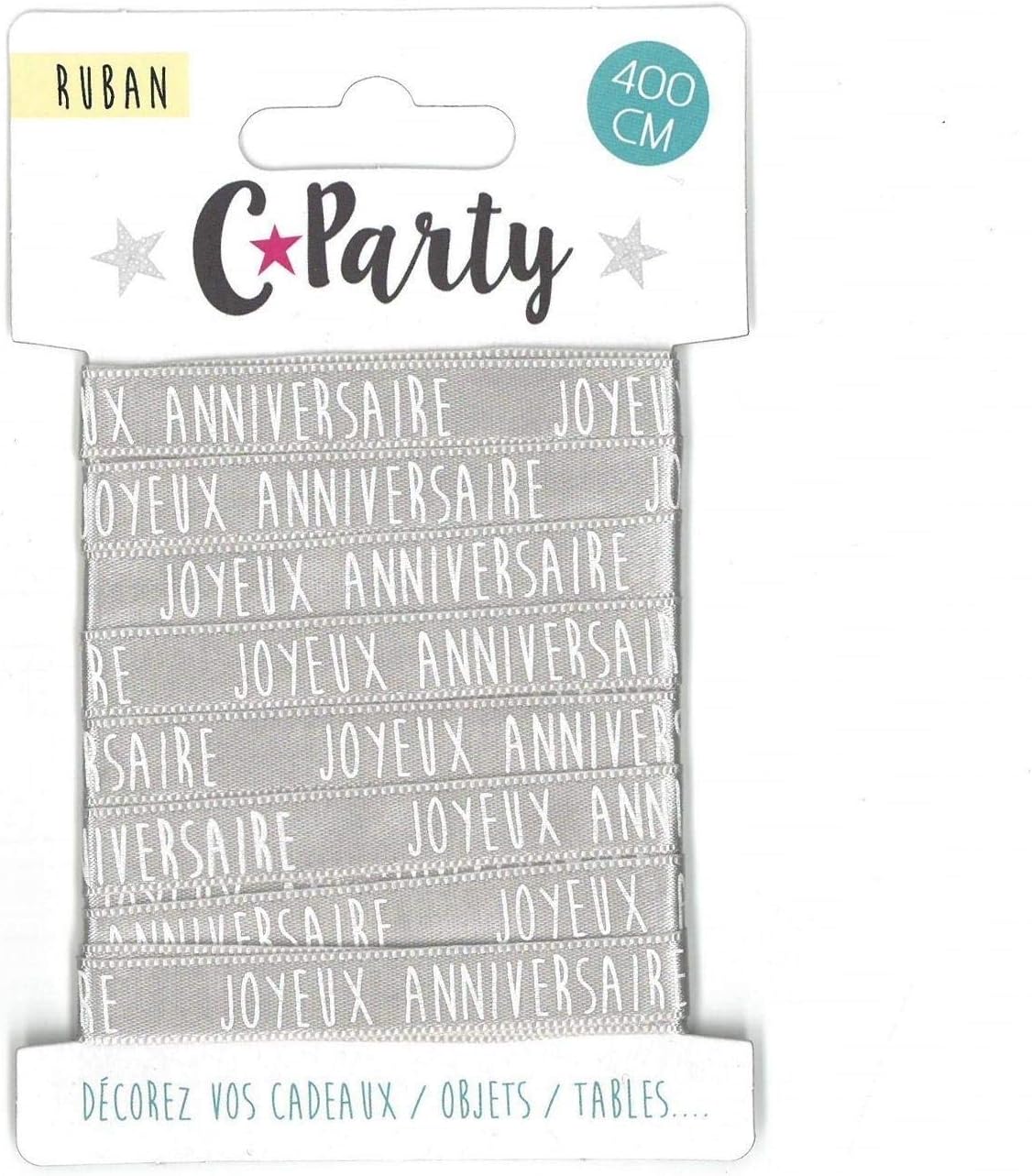 Ruban Cadeau Joyeux Anniversaire Gris Cuisine Maison Noel Zwembaddebeemd Nl