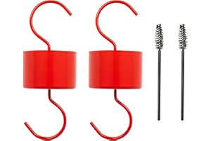 MEKKAPRO Ant Moat for Hummingbird Feeders - Heavy Duty Iron Ant Guard, Easy to Install (3oz), Red