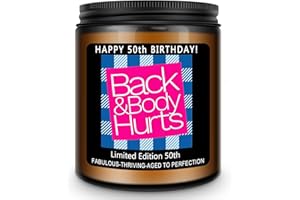 Homsolver 50th Birthday Gifts for Her Him, Happy 50th Birthday Candles Gift for Women Men, Funny 50 Years Old Decorations Ideas- Lavender Scented Candle