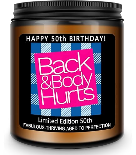 Funny 50th Birthday Gifts - 1974 Born Scented Soy Candles With Humorous Message