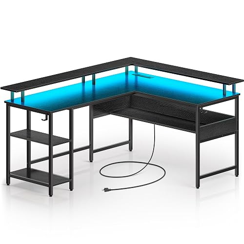 Rolanstar Computer Desk L Shaped 59.4