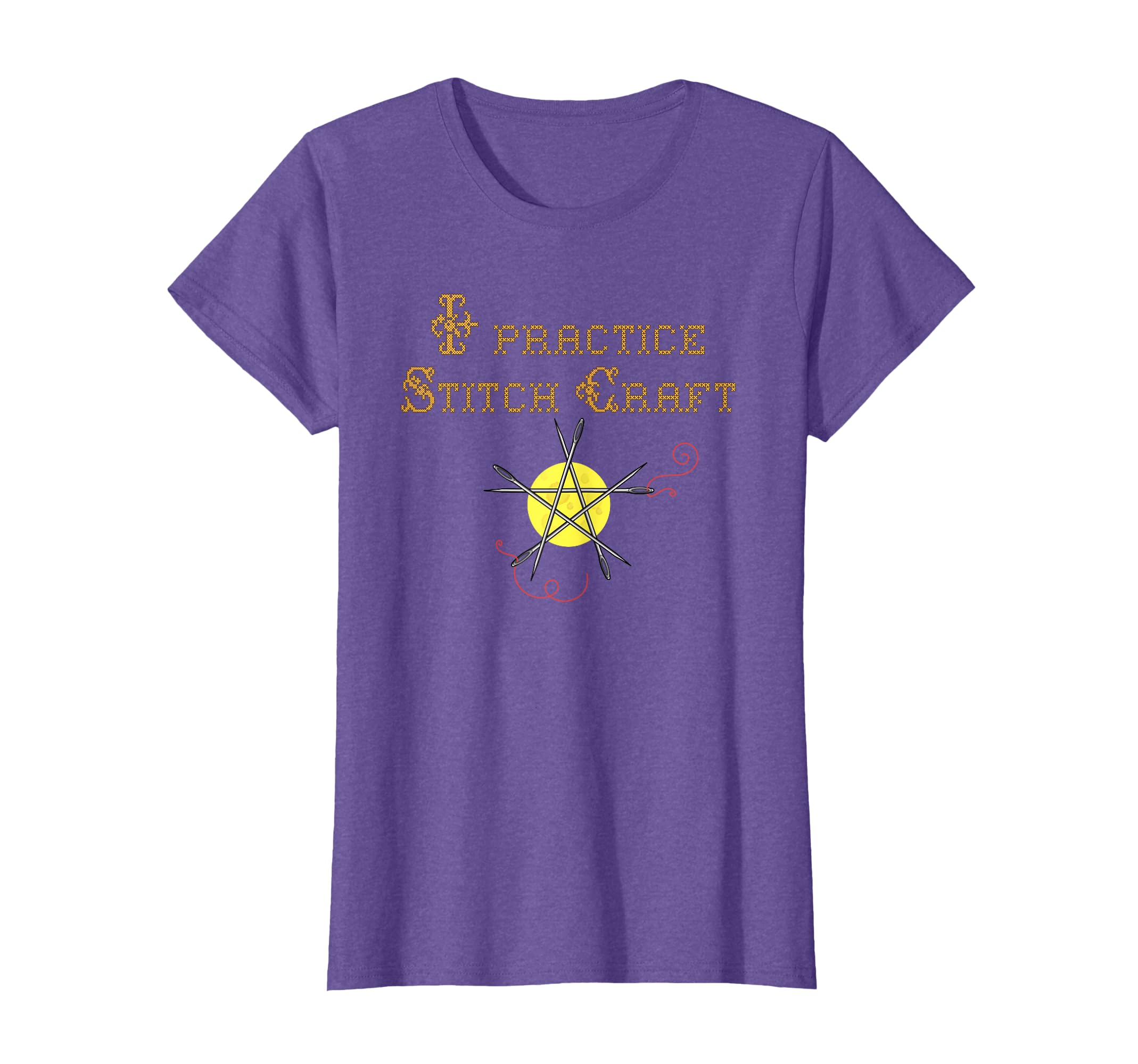 I practice Stitch Craft Wiccan Pentagram Cross Stitch T-Shirt