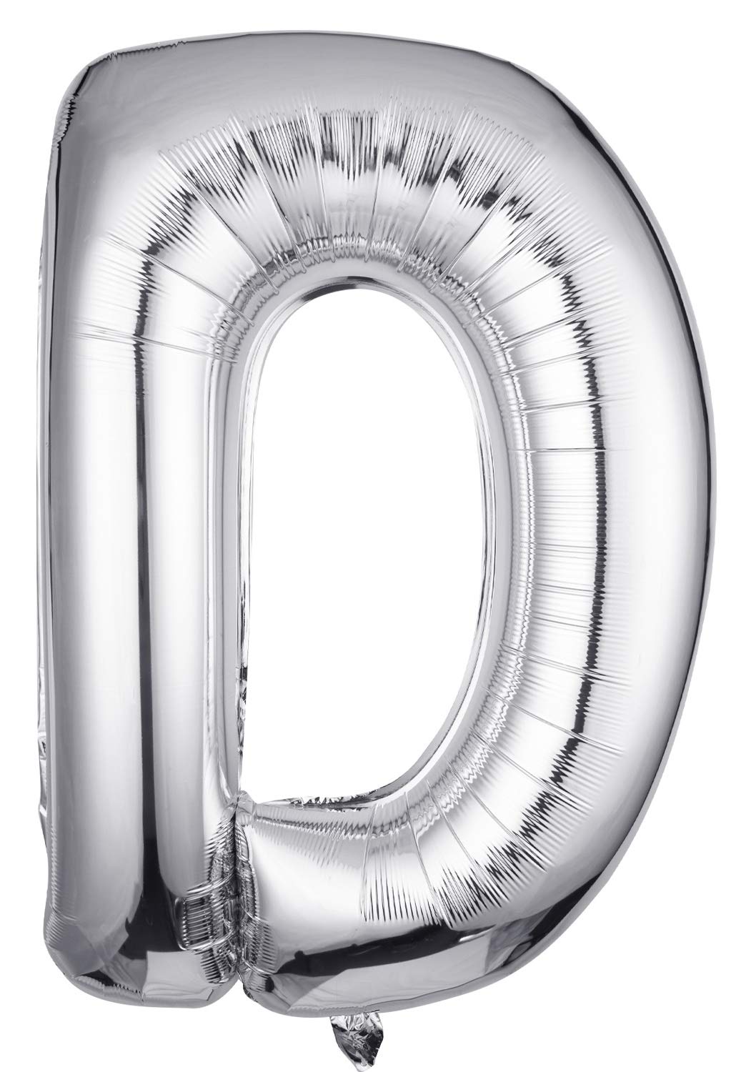 Photo 1 of Letter Balloons 40 Inch, Single Silver Letter D Balloons Aluminum Hanging Foil Film Balloon for Baby Shower, Wedding Anniversary, Graduation, Birthday Party Decoration