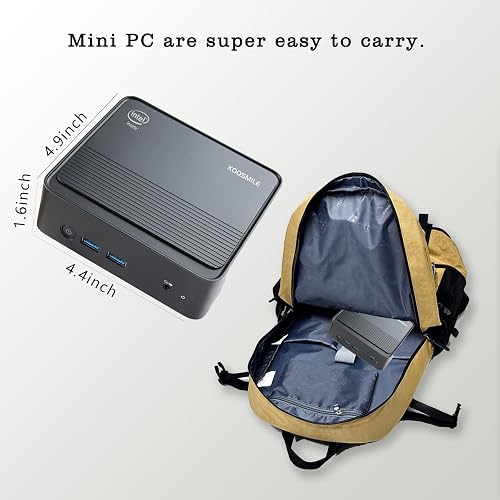 KOOSMILE Mini PC, 12th Gen i9-12900HK Mini Computers (14 Cores,20