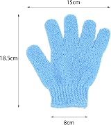 QCZJ 20 Pack Bath Exfoliating Gloves 100% Nylon Double Sided Shower Scrubber view 2