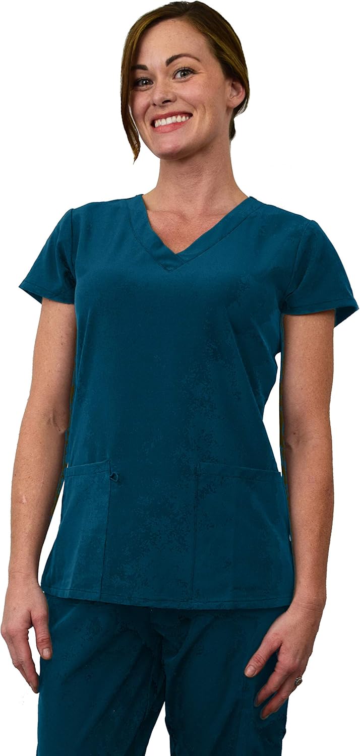 Women's Medical Nursing Jogger Scrub Set GT 4FLEX Top and Pant: Clothing