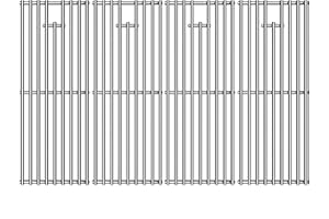 KIKIBRO Stainless Steel Cooking Grill Grates Replacement for 16517 Bull BBQ Angus, Brahma, Lonstar Select, Outlaw Steer Premium, Lonestar Select, 7 Burner Premium, 19.25" x 30"