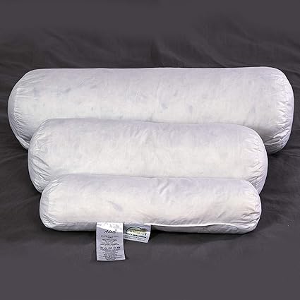 Adam Home Duck And Down Feather Bolster Pillow Cushion Pad Inner