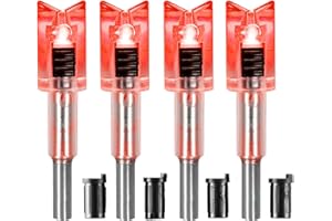 DEEPOWER Crossbow Lighted Nock with ON/Off Switch 4 Pack with .285”/.297”/.300”/.305” Bushings LED Nock Universal Fit for Bolts