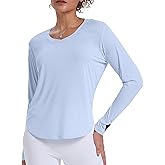 CHALLMOTI Women's Sun Shirts UPF 50+ Long Sleeve UV Protection Shirt Rash Guard Lightweight Quick Dry SPF Workout Hiking Tops