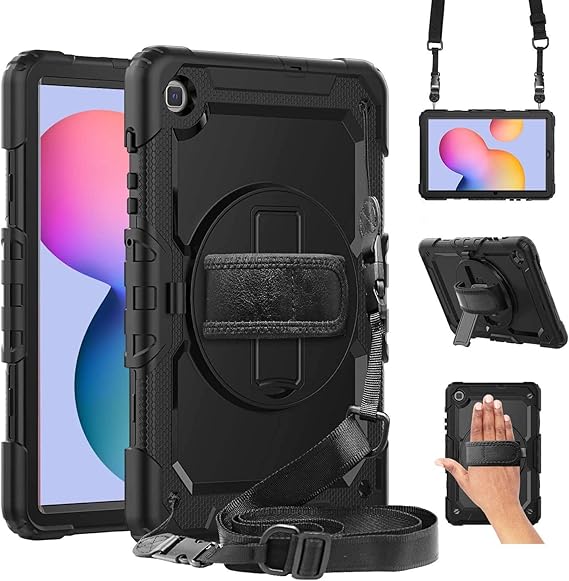 Samsung Galaxy Tab S6 Lite 10.4 Case 2020 with Screen Protector for