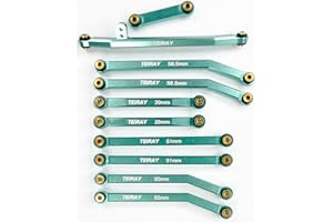 TEIRAY SCX24 Links Upgrades High Clearance RC Crawler Car Steering Rod Tie for AXIAL 1/24 SCX24 AXI00001 C10 AXI00002 Wrangler JLU AXI00006 Bronco (Apple Green)