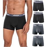 wirarpa Men's Underwear Micro Modal Trunks Soft Microfiber Boxer Briefs 4 Pack