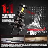 H7 LED Headlight Bulb 6500K 60W 26000LM Plug and Play Pack of 2 view 2