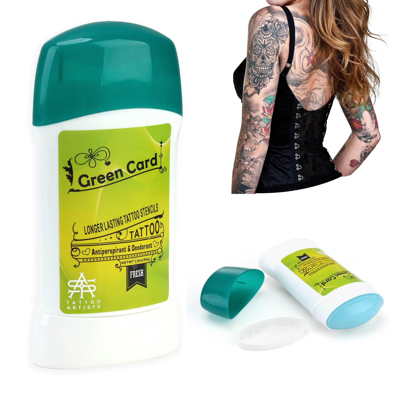 65g Tattoo Transfer Cream Gel, Tattoo Stencil Gel for Old & New Tattoos Color Enhance, Long-Lasting Tattoo Soap, Natural Without Irritation, afe for All Skin Types, Rotary Telescopic Dispenser
