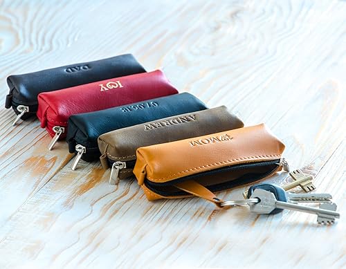 key leather pouch