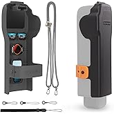 Gimbal Cover Case for DJI Osmo Pocket 3 Accessories with Filter & SD Card Storage, Protective Case with 3 Filter Slots, 2 SD Card Holders, Neck & Wrist Strap, Upgraded Pocket3 Anti-Shock Hard Shell