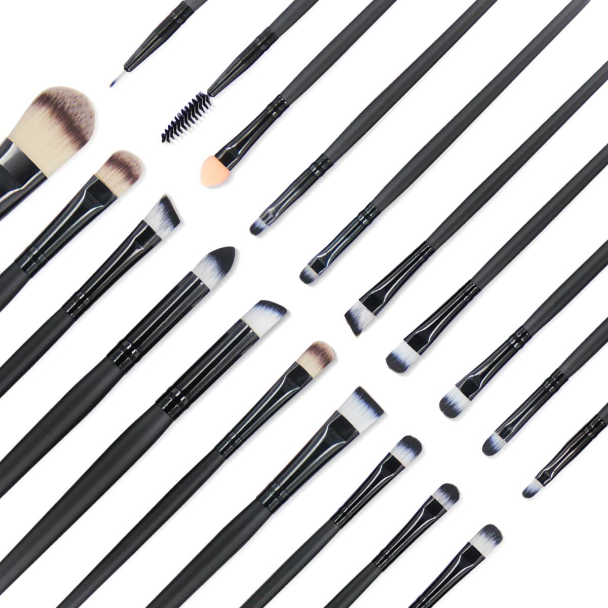 EmaxDesign 20 Pieces Makeup Brush Set Professional Face Eye Shadow Eyeliner Foundation Blush Lip Makeup Brushes Powder Liquid Cream Cosmetics Blending Brush Tool: Beauty