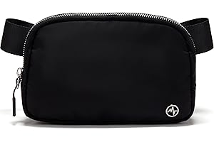 Pander Unisex Belt Bag Fanny Pack for Women with Adjustable Strap, Small Waist Pouch for Workout Running Traveling Hiking