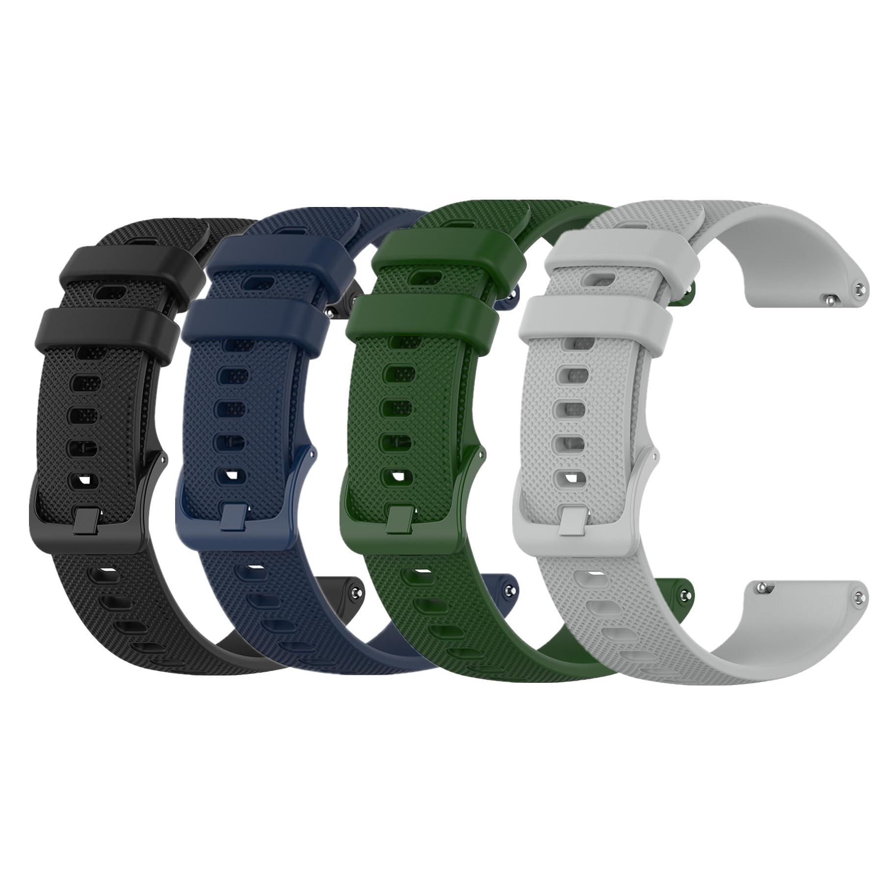 Muovrto Replacement Strap for Garmin Venu, 20mm Quick Release Watch Strap for Garmin Venu 2 Plus/Venu Sq 2 (Pack of 4（1）)