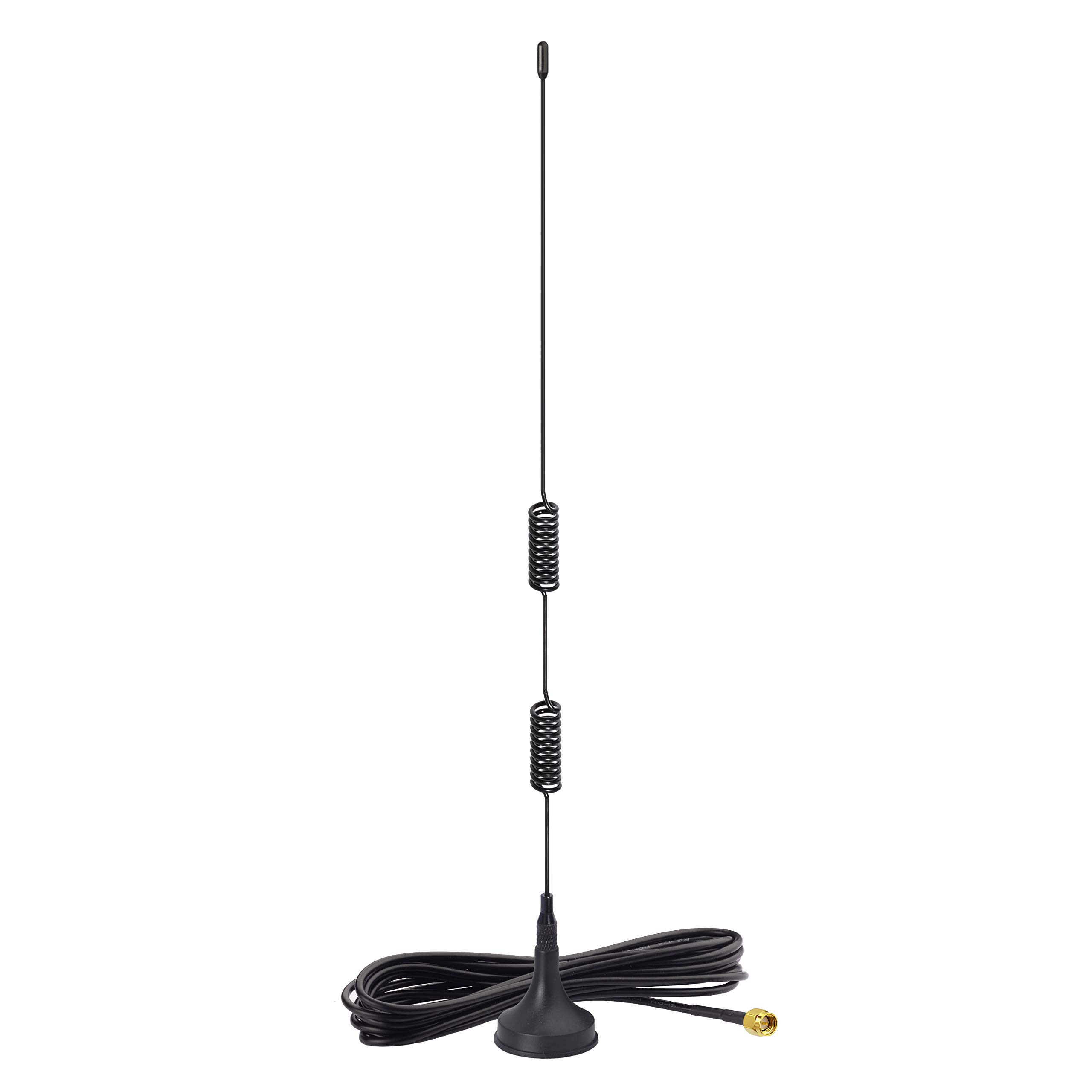 Bingfu Ham Radio Magnetic Base SMA Male Antenna Dual Band VHF UHF 136-174MHz 400-460MHz Compatible with Handheld Ham Two Way Radio Walkie Talkie YAESU VERTAX VX-3R VX-5R VX-6R VX-7R BaoFeng UV-3R