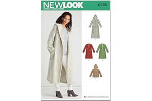 New Look Misses' Coat with Hood Sewing Pattern Packet, Design Code S9129, Sizes XS-S-M-L-XL