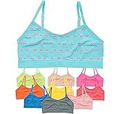 Alyce Ives Girls Seamless Training Bra, Cropped Cami Bra for Teens Pack of 10