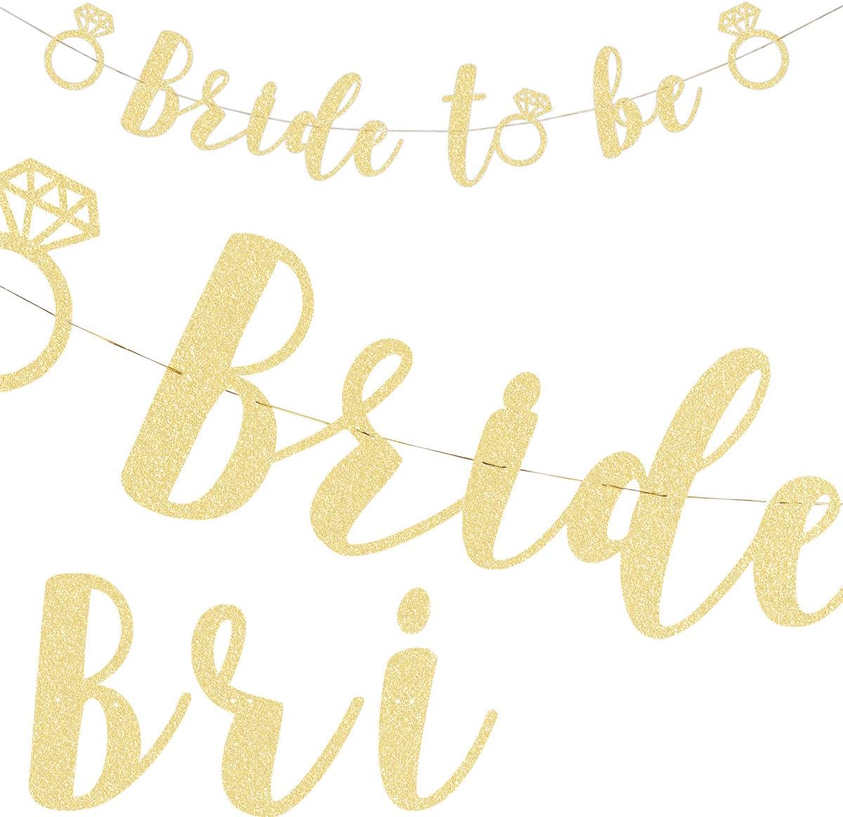 xo, Fetti Bachelorette Party Bride to Be Decorations Kit - Bridal Shower Decorations | Sash for Bride, Rhinestone Tiara, Gold Glitter Banner, Veil + Bride Tribe Tattoos: Kitchen & Dining