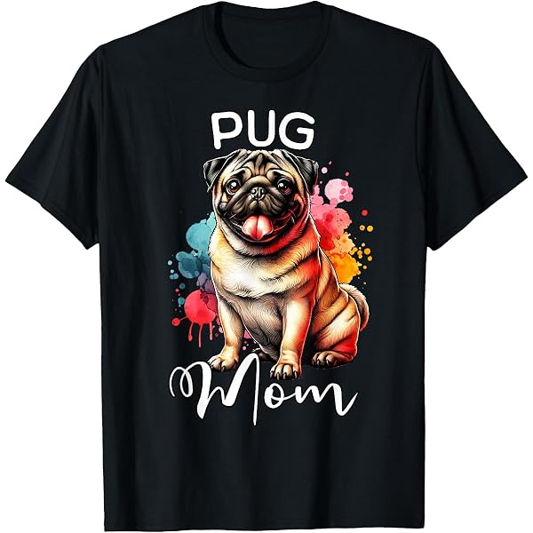 Amazon.com: Pug Dad Dog Papa Pug Daddy Pug 80s Retro Men Women