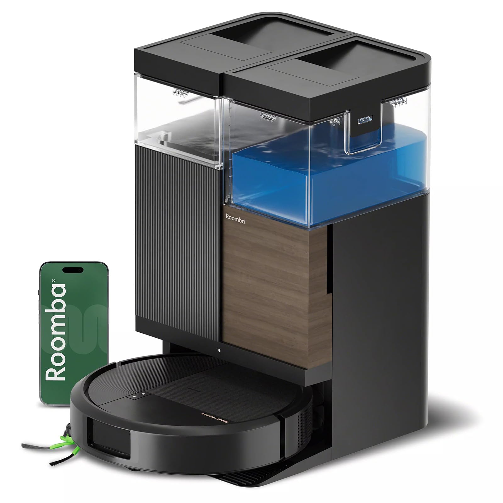 ルンバ（Roomba） Plus 575 Combo ロボット + AutoWash™ 充電ステーション アイロボット（iRobot）【水拭き両用/薄型小型/パワフル吸引力25,000Pa/隅まで届く清掃/全自動ステーション/自動ゴミ収集/モップ洗浄・乾燥/洗剤自動投入/マッピング/障害物回避/アプリ操作/Amazon.co.jp購入時12ヶ月保証/ R285060】