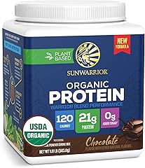 Sunwarrior Organic Chocolate Warrior Blend Performance Protein, 17.76 OZ