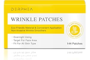 DERPHEA Forehead Wrinkle Patches Overnight: Anti Wrinkle Patches For Face Overnight - Facial Patches For Wrinkles Overnight - Forehead Between Eyes 144 Patches