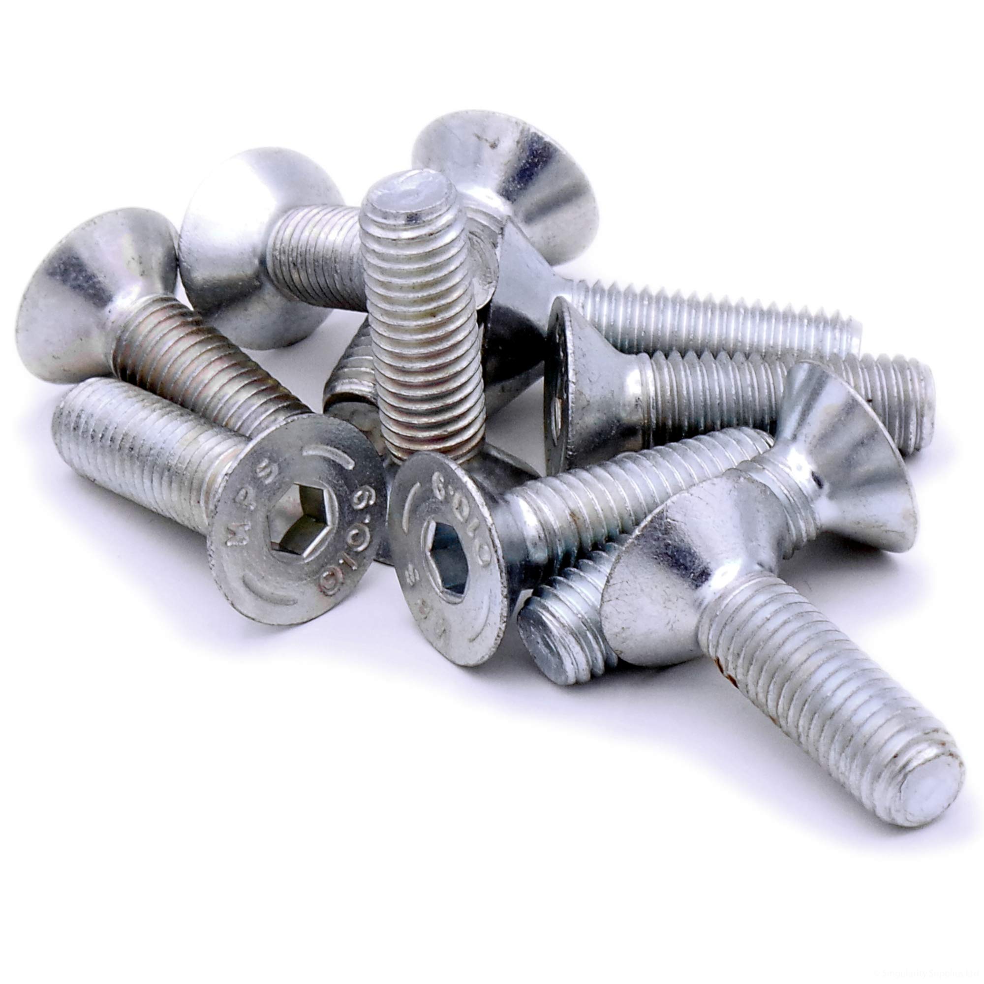 M6 (6mm x 40mm) Hex Socket Countersunk Machine Screw (Bolt) - Stainless Steel (A2) (Pack of 20)