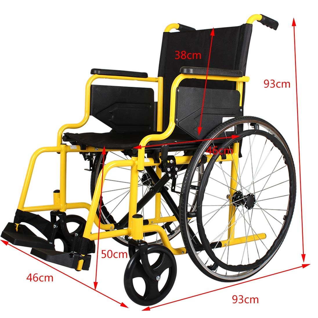 Lightweight Trolley Portable Aluminum Alloy Elderly Wheelchair
