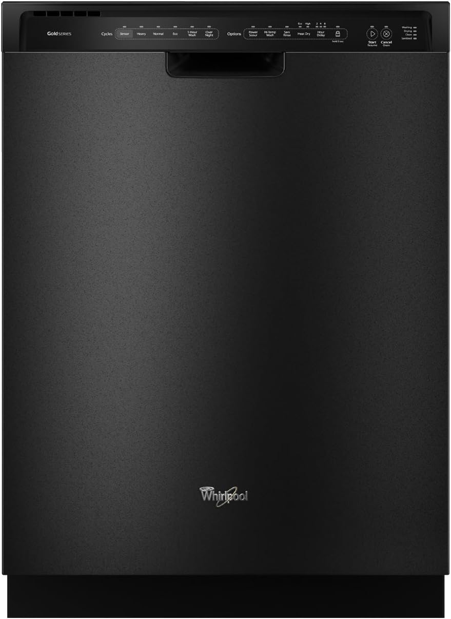 whirlpool gold series dishwasher black