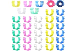 YEQIN 50 pcs/Pack Sewing Bobbin Small Clips Sewing Tool Clip Accessory Bobbin Holder Clips Colorful Thread Clips Holder Tool