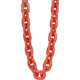 ZqdLove Halloween Plastic Chain Necklace 80s Accessories 90s Hip Hop Gold Chain for Men，Perfect for Hip Hop Party Decorations